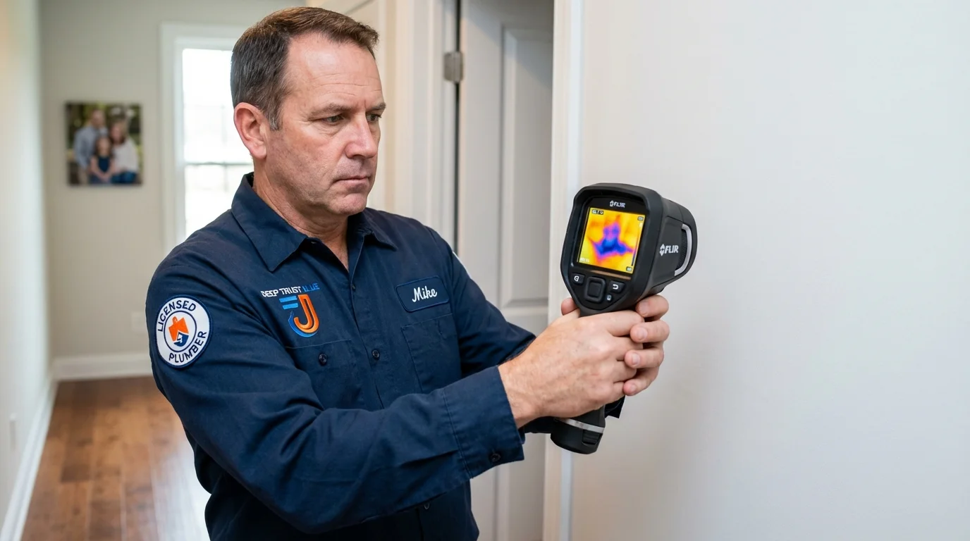 Thermal imaging leak detection by Johns Plumbing LLC in Honey Brook